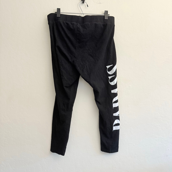 Torrid Women's Black & White BADASS Leggings Plus Size 2 - Picture 2 of 5